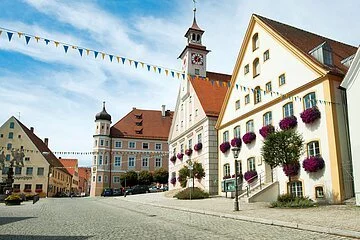 Altstadtansicht der Stadt Greding