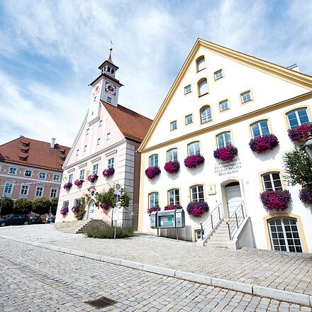 Rathaus am Marktplatz in Greding