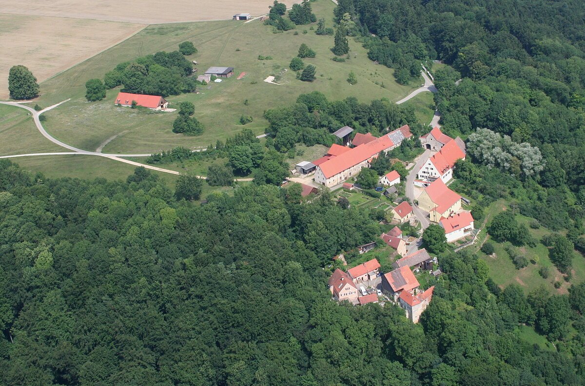 Luftbild von dem Hofberg