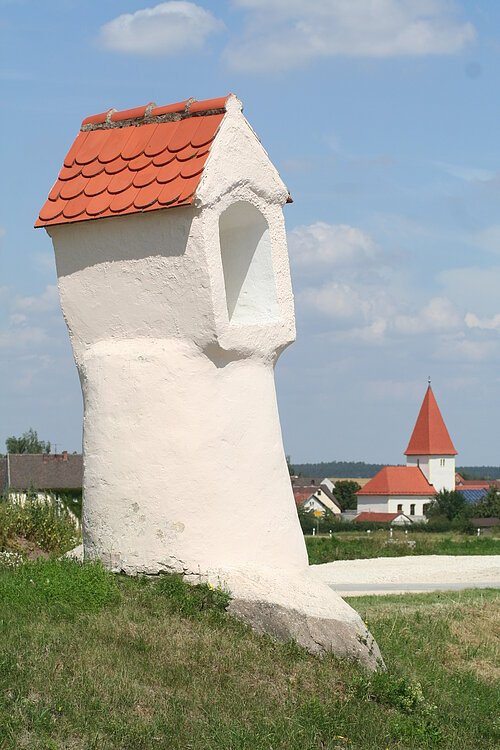 Bildstock und Filialkirche St. Bartholomäus in Grafenberg